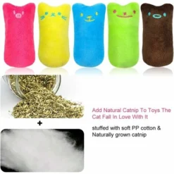Peluche Pour Chat　Jouet En Peluche Catnip, Jouet Chat Herbe à Chat, à Mâcher Et à Nettoyer Les Dents, Appropriés Pour Les Jouets Pour Chat D'intérieur -Amis Poils Soldes Boutique 96339257 4