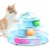 Jouets Pour Chat Chaton Interactif, Jouet De Labyrinthe Pour Chat à 4 Niveaux, Jouet Pour Chat à Tour à 4 Niveaux, Rouleau De Jouet Pour Chat Pour L'entraînement Et L'interaction Quotidiens Des Chats