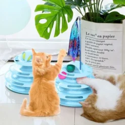 Jouets Pour Chat Chaton Interactif, Jouet De Labyrinthe Pour Chat à 4 Niveaux, Jouet Pour Chat à Tour à 4 Niveaux, Rouleau De Jouet Pour Chat Pour L'entraînement Et L'interaction Quotidiens Des Chats -Amis Poils Soldes Boutique 96836709 5