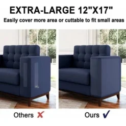 Ruban Anti-Rayures Pour Chats, Protecteur De Meubles De 8 Pièces, Feuilles De Ruban De Dressage Anti-Rayures Transparentes Double Face Pour Chats - Canapé, Porte, Murs, Protecteur De Tapis -Amis Poils Soldes Boutique 96839220 5