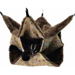 Hamac Pour Petit Animal De Compagnie, Hamac à Sucre Triple Lit Hamac Pour Rat, Cochon D'Inde, Accessoires De Literie Confortable Furet Tunnel Pour Petits Animaux -Amis Poils Soldes Boutique 97450585 3