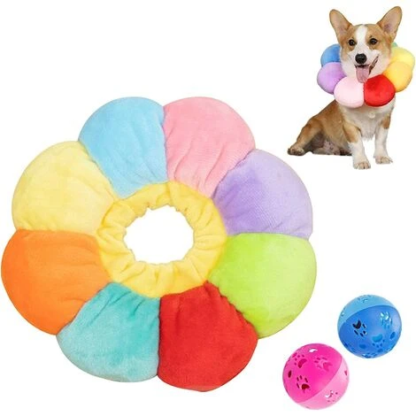 Collar, Collier De Récupération Pour Chat Collerette De Protection Ajustable Soft Edge Respirant Conçu Collier De Protection Pour Animal De Compagnie, Fleur Du Soleil Coloré, M 1 Collar, Collier De Récupération Pour Chat Collerette De Protection Ajustable Soft Edge Respirant Conçu Collier De Protection Pour Animal De Compagnie, Fleur Du Soleil Coloré, M