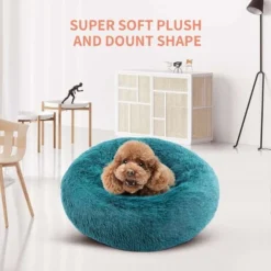 Panier De Chat Rond En Peluche Pour Animal Chats Et Petits Chiens Coussin Pour Lit De Chat Lit Donut Chien Convient Sofa -Amis Poils Soldes Boutique 97515575 3