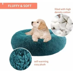 Panier De Chat Rond En Peluche Pour Animal Chats Et Petits Chiens Coussin Pour Lit De Chat Lit Donut Chien Convient Sofa -Amis Poils Soldes Boutique 97515575 4