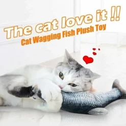 Jouets Poisson Pour Chat,30cm Electronique Automatique Jouets Vibrant Dansant Bouge,Jouets Cataire,Jouet à Mâcher,Jouets Poisson Interactif Réaliste Pour Chat(Rechargeable USB) -Amis Poils Soldes Boutique 97517955 5