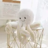 Poulpe En Peluche, Animal Marin Mignon, Jouets En Peluche, Simulation, Oreiller En Peluche Douce, Jouets, Coton
