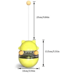 Distributeur De Nourriture Pour Chat Jouets De Friandises, Boule De Friandises Pour Animaux De Compagnie À Alimentation Lente, Jouet D'Entraînement Iq De Style Gobelet Amusant Avec Deux Boules Roulant -Amis Poils Soldes Boutique 97537935 5