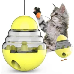 Distributeur De Nourriture Pour Chien Jouet Gobelet Drôle Chat Bâton Devoir Chat Stimulation Puzzle Mangeoire Jouet Animaux De Compagnie Lent Croquette Distribution Balle Pour Chien Chat Fun Iq Active