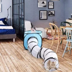 Ensemble De Tunnel Et De Cubes De Jouet Pour Chat, Tube Pliable Froissé Interactif Et Aire De Jeux De Cubes Pliables Pour Animaux De Compagnie, Chats Et Chiots -Amis Poils Soldes Boutique 97538566 4