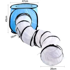 Ensemble De Tunnel Et De Cubes De Jouet Pour Chat, Tube Pliable Froissé Interactif Et Aire De Jeux De Cubes Pliables Pour Animaux De Compagnie, Chats Et Chiots -Amis Poils Soldes Boutique 97538566 5