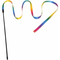 Jouets Interactifs Pour Chat Teaser Rainbow Wand String - 1 Paquet