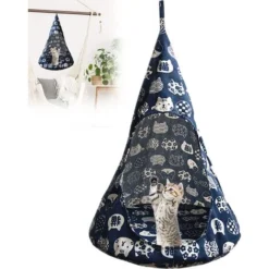 Hamac Pour Chat Lits Pour Chat Chaise Balançoire Pour Chat Panier Suspendu Pour Animaux De Compagnie Nid De Chat Balançoire Chaton Nid Suspendu À La Tente Ou À La Fenêtre Perchoir-Idéal Pour Les Anima