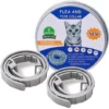 Lot De 2 Colliers Vermifuges Pour Animaux De Compagnie Contre Les Puces Et Les Tiques Pour Chien/chat, Collier De Chiot étanche Réglable.