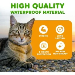 Lot De 2 Colliers Vermifuges Pour Animaux De Compagnie Contre Les Puces Et Les Tiques Pour Chien/chat, Collier De Chiot étanche Réglable. -Amis Poils Soldes Boutique 97558656 3