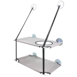 Siège De Fenêtre Pour Chat Hamac Pour Chat Siège De Fenêtre Double Grand Chat Gain De Place Pour Chat Perchoir De Sécurité Durable Monté Sur Fenêtre Avec 6 Ventouses Convient Aux Grands Et Petits Chat