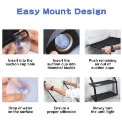 Siège De Fenêtre Pour Chat Hamac Pour Chat Siège De Fenêtre Double Grand Chat Gain De Place Pour Chat Perchoir De Sécurité Durable Monté Sur Fenêtre Avec 6 Ventouses Convient Aux Grands Et Petits Chat -Amis Poils Soldes Boutique 97558871 4