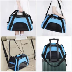 Sac De Transport Pour Animaux De Compagnie à Côtés Souples Approuvé Par La Compagnie Aérienne -Amis Poils Soldes Boutique 97559646 5