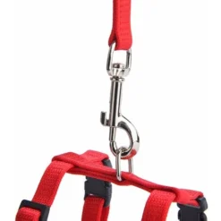 Harnais Pour Chat, Collier De Sangle En Nylon De Conception Réglable Avec Laisse, Harnais De Sécurité Pour Chat Pour Petit Chat, Chien Et Animal De Compagnie, Marche En Plein Air, Rouge -Amis Poils Soldes Boutique 97559907 3