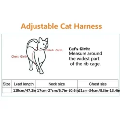 Harnais Pour Chat, Collier De Sangle En Nylon De Conception Réglable Avec Laisse, Harnais De Sécurité Pour Chat Pour Petit Chat, Chien Et Animal De Compagnie, Marche En Plein Air, Rouge -Amis Poils Soldes Boutique 97559907 5