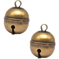 Cloche Pour Animal De Compagnie Pour Collier Cloche De Chat En Laiton Fort Pour Collier Avec Porte-clés Rétro Bronze Ding
