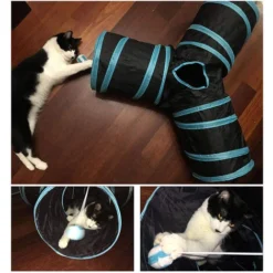 Jouet Pour Chat Pliable En Forme De T à 3 Voies Avec Tunnel Pour Chat Avec Trou Pour Chat, Chaton, Chaton -Amis Poils Soldes Boutique 97560542 5