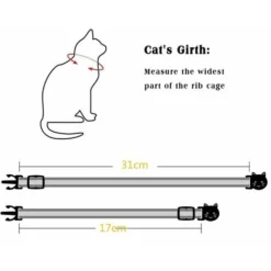 Collier Chat Anti étranglement Réglable Réfléchissant Avec Pendentif Porte-Adresse Anti-Perdue Clochette Et Boucle De Sécurité, Fourniture D'animaux Domestique Multicolore Mignon -Amis Poils Soldes Boutique 97631811 5