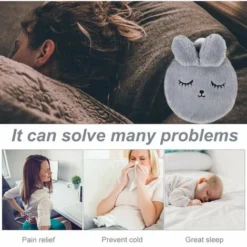 Bouillotte, Bouillotte Avec Couvercle, Bouillotte Bouillotte Pour Enfants Avec Calin Doux, Pour Garder Le Corps Des Pieds Au Chaud -Amis Poils Soldes Boutique 97733223 3