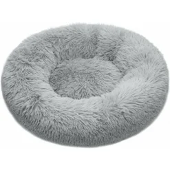 Panier Pour Chien 50CM Lit Pour Chat Lit Pour Chien Lavable Anti Dérapant Rond En Peluche Animal De Compagnie Lit Coussin Rond Pour Chat Chien