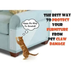 Lot De 6 Protections Auto-adhésives Avec épingles Pour Meubles Contre Les Griffades De Chat 40 X 30 Cm -Amis Poils Soldes Boutique 98863601 5