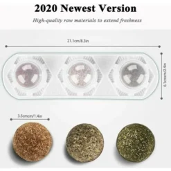 Jouets à L'herbe à Chat, Balles D'herbe à Chat Comestibles, Herbe à Chat Sûre Et Saine, Famille De Chats Chassant Les Jouets, Nettoyant Les Dents, Protégeant L'estomac En Lire Plus -Amis Poils Soldes Boutique 99494528 3