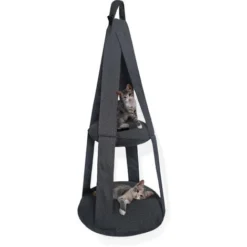 Hamac Suspendu Pour Chat - Lit Pour Chat D'intérieur Nid De Balanoire Pour Chat Cadeaux 50x50x120 Cm